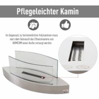 Ethanol-Kamin Tischkamin BioEthanol Ofen Edelstahl