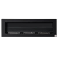 Ethanol-Kamin Wandkamin 120x40cm Bio-Ethanol Ofen schwarz