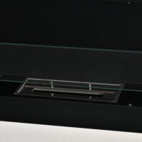 Ethanol-Kamin Wandkamin 120x40cm Bio-Ethanol Ofen schwarz