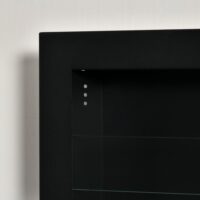Ethanol-Kamin Wandkamin 120x40cm Bio-Ethanol Ofen schwarz