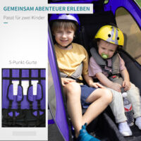 Fahrradanhänger Kinderanhänger für 2 Kinder Veloanhänger