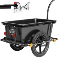 Fahrradanhänger mit 90 Liter Kunststoffwanne