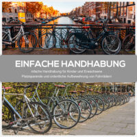 Fahrradständer Veloständer bis 6 Fahrräder Schwarz 179x33x27cm