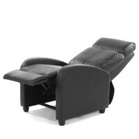 Fernsehsessel Denver Kunstleder ~ schwarz