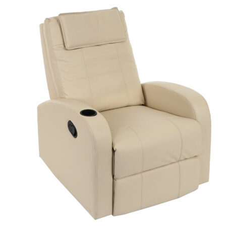 Fernsehsessel Durham Kunstleder ~ creme