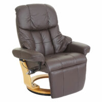 Fernsehsessel MCA Calgary 2 Echtleder ~ braun