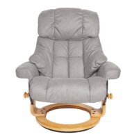 Fernsehsessel MCA Calgary XXL 180kg belastbar Textil hellgrau