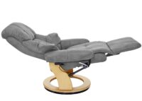 Fernsehsessel MCA Stoff/Textil 150kg - hellgrau naturbraun