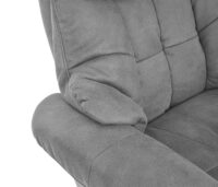 Fernsehsessel MCA Stoff/Textil 150kg - hellgrau naturbraun