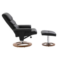 Fernsehsessel Relaxsessel 360° drehbar Schwarz