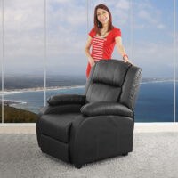 Fernsehsessel Relaxsessel Lincoln Sessel schwarz