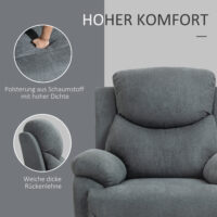 Fernsehsessel Relaxsessel Stoffbezug 97x96x105.5cm