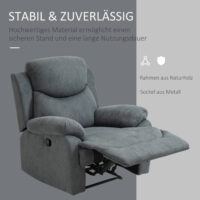 Fernsehsessel Relaxsessel Stoffbezug 97x96x105.5cm