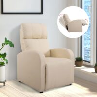 Fernsehsessel Relaxsessel verstellbar creme