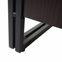 Fernsehtisch HWC Lowboard dunkelbraun 45x140x40cm