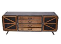 Fernsehtisch Lowboard Holz & Metall Kommode 55x139x41cm