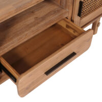 Fernsehtisch Lowboard Rattan Akazie Massivholz 160cm