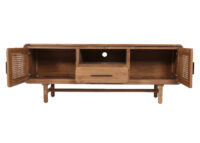 Fernsehtisch Lowboard Rattan Akazie Massivholz 160cm