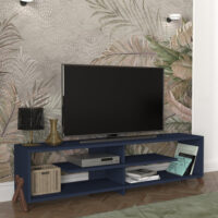 Fernsehtisch Perho 147.5x29.5x38.5cm Blau