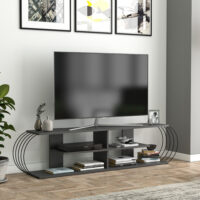 Fernsehtisch Robertsfors 180x31x42cm Anthrazit Schwarz