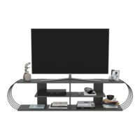Fernsehtisch Robertsfors 180x31x42cm Anthrazit Schwarz