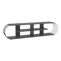 Fernsehtisch Robertsfors 180x31x42cm Anthrazit Schwarz