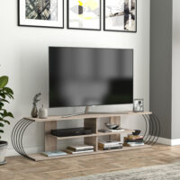 Fernsehtisch Robertsfors 180x31x42cm Eicheoptik Schwarz