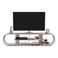 Fernsehtisch Robertsfors 180x31x42cm Eicheoptik Schwarz