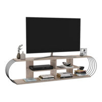 Fernsehtisch Robertsfors 180x31x42cm Eicheoptik Schwarz