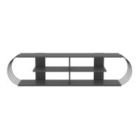 Fernsehtisch Robertsfors 172x31x42cm Anthrazit Schwarz