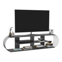 Fernsehtisch Robertsfors 172x31x42cm Anthrazit Schwarz