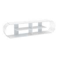 Fernsehtisch Robertsfors 172x31x42cm Weiss Chromfarben