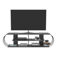 Fernsehtisch Robertsfors 160x31x42cm Anthrazit Schwarz