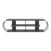 Fernsehtisch Robertsfors 160x31x42cm Anthrazit Schwarz