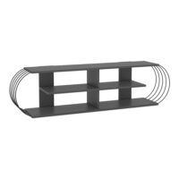 Fernsehtisch Robertsfors 160x31x42cm Anthrazit Schwarz