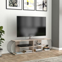 Fernsehtisch Robertsfors 160x31x42cm Eicheoptik Schwarz