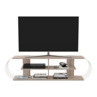 Fernsehtisch Robertsfors 160x31x42cm Eicheoptik Weiss