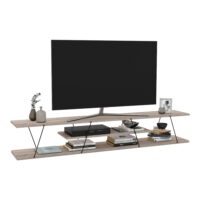 Fernsehtisch Säffle 180x33x30cm Eicheoptik Schwarz