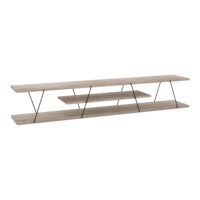 Fernsehtisch Säffle 180x33x30cm Eicheoptik Schwarz