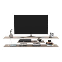 Fernsehtisch Säffle 180x33x30cm Eicheoptik Weiss