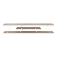 Fernsehtisch Säffle 180x33x30cm Eicheoptik Weiss