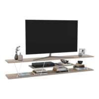 Fernsehtisch Säffle 180x33x30cm Eicheoptik Weiss