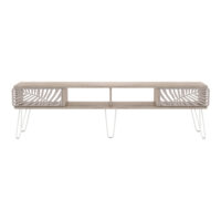 Fernsehtisch Salangen 180x30x49cm Eicheoptik Weiss