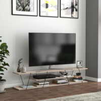 Fernsehtisch Säffle 160x33x30cm Eicheoptik Schwarz