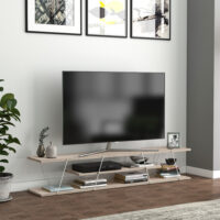 Fernsehtisch Säffle 160x33x30cm Eicheoptik Weiss