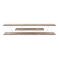 Fernsehtisch Säffle 160x33x30cm Eicheoptik Weiss