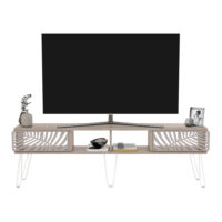 Fernsehtisch Salangen 160x30x49cm Eicheoptik Weiss