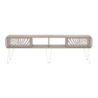 Fernsehtisch Salangen 160x30x49cm Eicheoptik Weiss