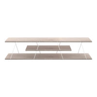 Fernsehtisch Säffle 143x33x30cm Eicheoptik Weiss