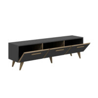 Fernsehtisch Brønderslev 45x160x37cm Anthrazit